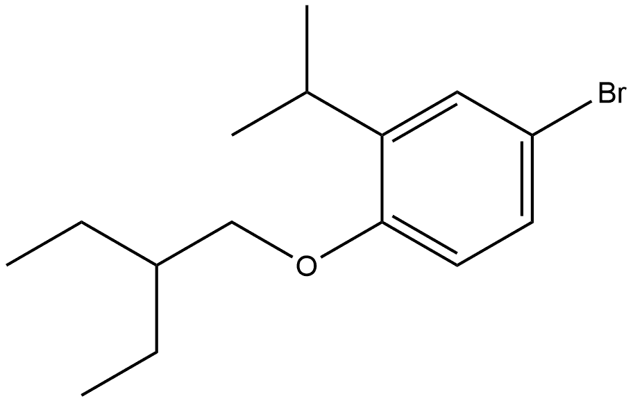 4-Bromo-1-(2-ethylbutoxy)-2-(1-methylethyl)benzene Structure