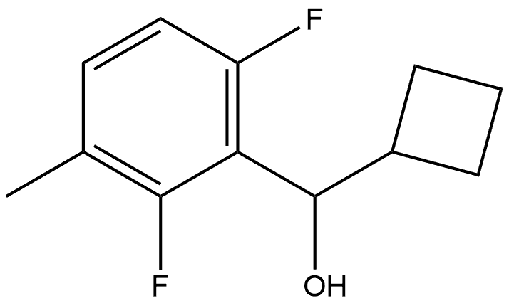 α-Cyclobutyl-2,6-difluoro-3-methylbenzenemethanol Structure