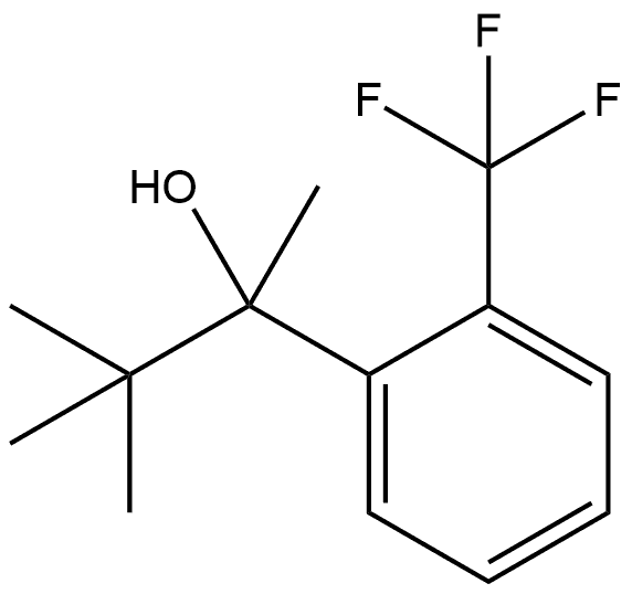 α-(1,1-Dimethylethyl)-α-methyl-2-(trifluoromethyl)benzenemethanol Structure