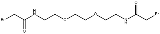 Acetamide, N,N'-[1,2-ethanediylbis(oxy-2,1-ethanediyl)]bis[2-bromo- Structure