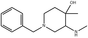 4-Piperidinol, 4-methyl-3-(methylamino)-1-(phenylmethyl)- Structure