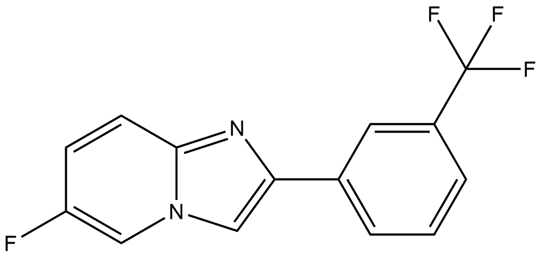 6-Fluoro-2-[3-(trifluoromethyl)phenyl]imidazo[1,2-a]pyridine Structure