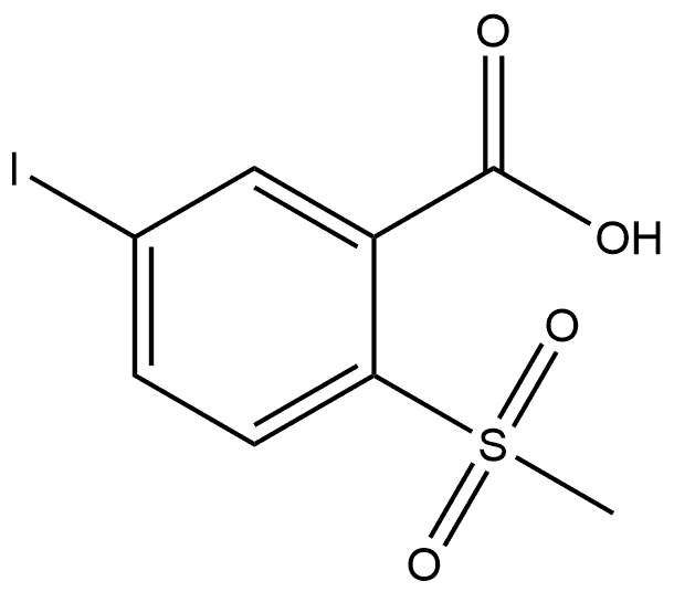 5-iodo-2-(methylsulfonyl)benzoic acid Structure