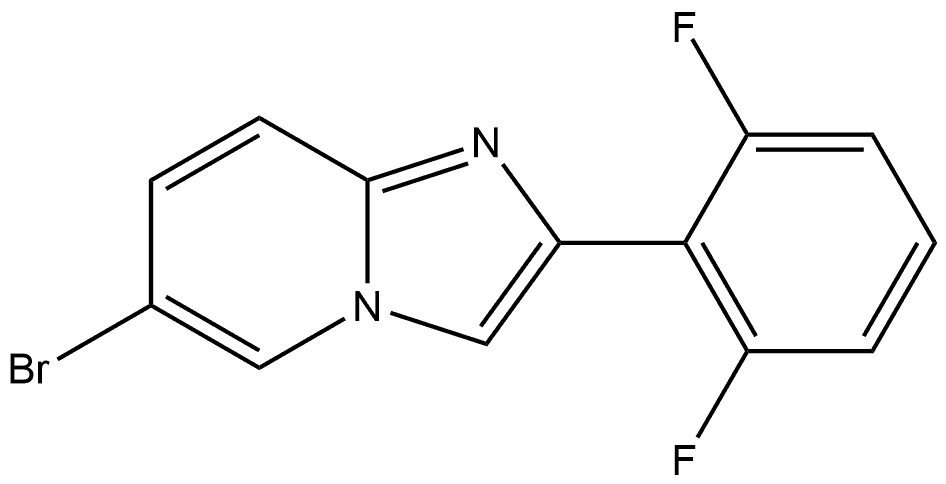 6-Bromo-2-(2,6-difluorophenyl)imidazo[1,2-a]pyridine Structure