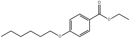 Benzoic acid, 4-(hexyloxy)-, ethyl ester Structure