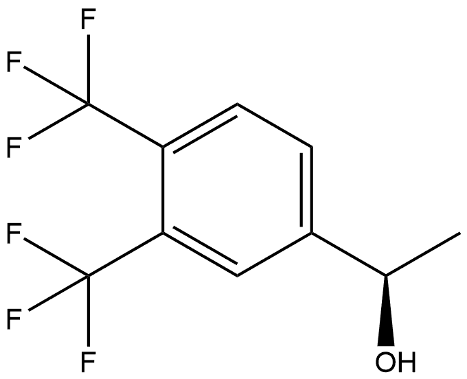 (R)-1-(3,4-bis(trifluoromethyl)phenyl)ethan-1-ol Structure