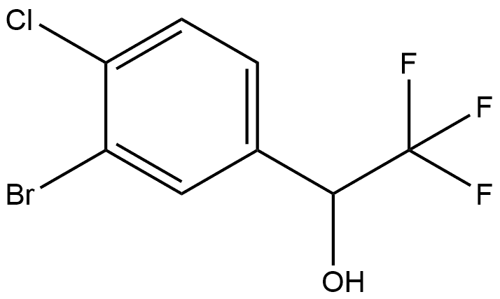 3-Bromo-4-chloro-α-(trifluoromethyl)benzenemethanol 구조식 이미지