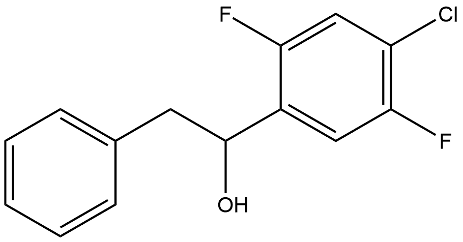 α-(4-Chloro-2,5-difluorophenyl)benzeneethanol Structure