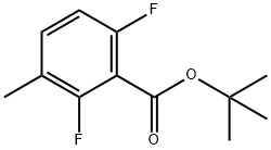 Tert-butyl 2,6-difluoro-3-methylbenzoate Structure