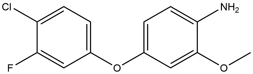 4-(4-Chloro-3-fluorophenoxy)-2-methoxybenzenamine Structure