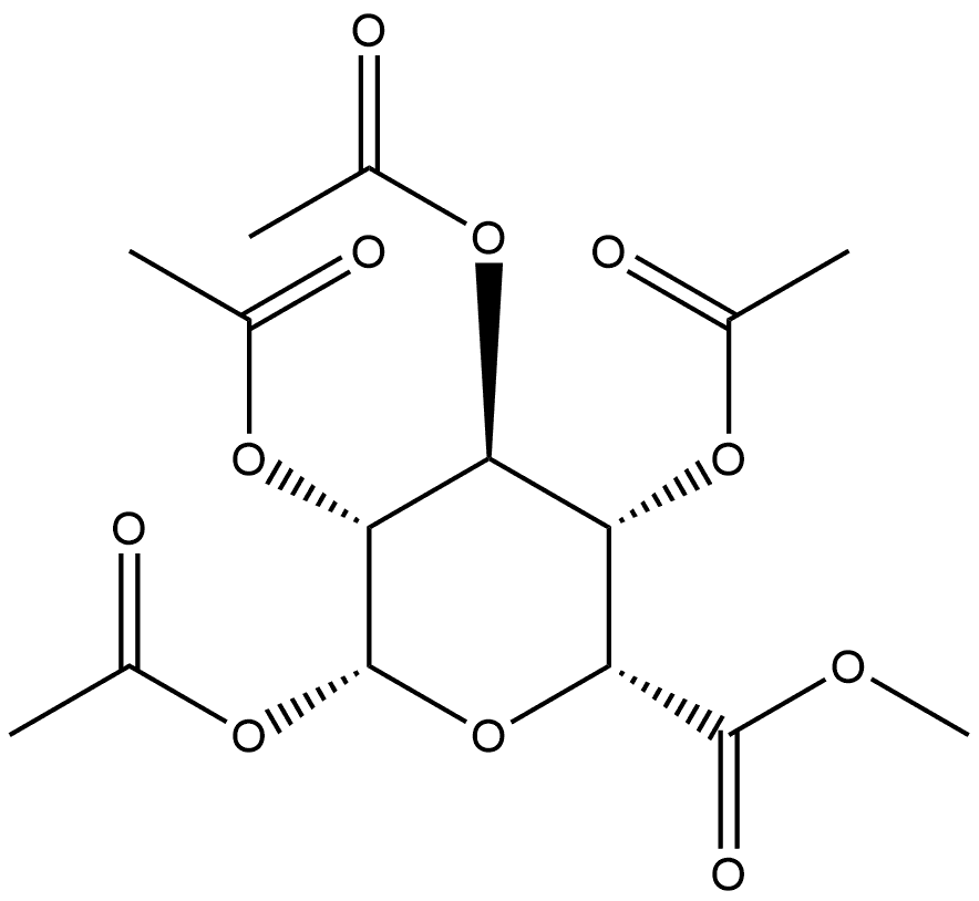 β-L-Idopyranuronic acid, methyl ester, 1,2,3,4-tetraacetate Structure