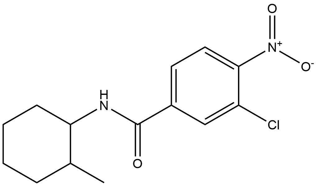 3-chloro-N-(2-methylcyclohexyl)-4-nitrobenzamide Structure