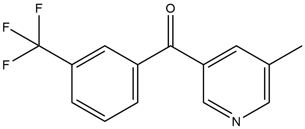 (5-Methyl-3-pyridinyl)[3-(trifluoromethyl)phenyl]methanone Structure