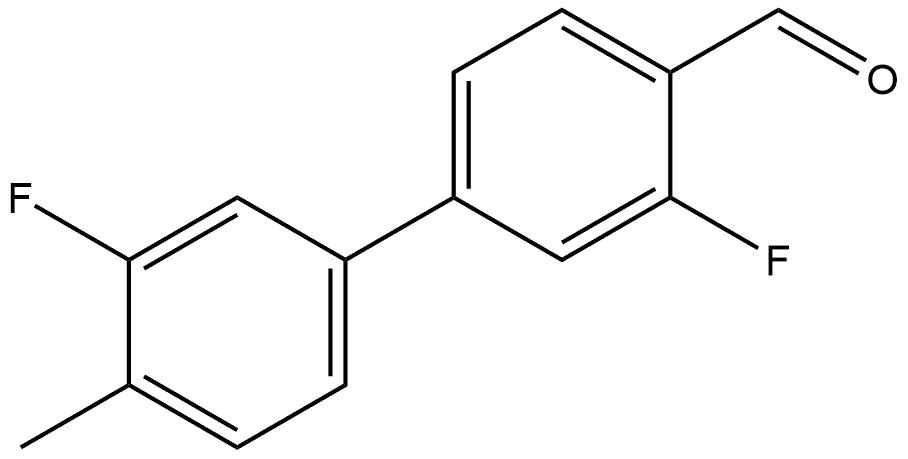 3,3'-Difluoro-4'-methyl[1,1'-biphenyl]-4-carboxaldehyde Structure