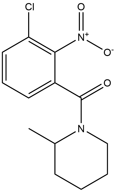 (3-chloro-2-nitrophenyl)(2-methylpiperidin-1-yl)methanone Structure