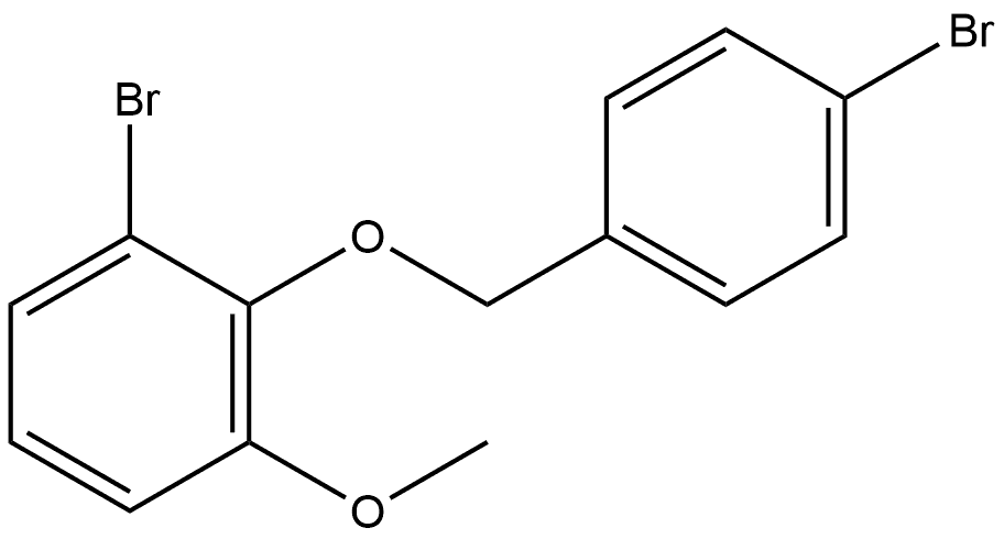 1-Bromo-2-[(4-bromophenyl)methoxy]-3-methoxybenzene Structure