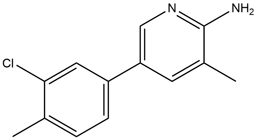 5-(3-Chloro-4-methylphenyl)-3-methyl-2-pyridinamine Structure