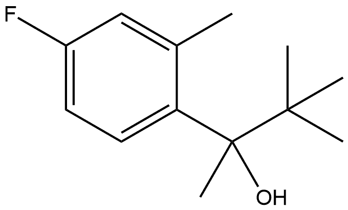 α-(1,1-Dimethylethyl)-4-fluoro-α,2-dimethylbenzenemethanol Structure