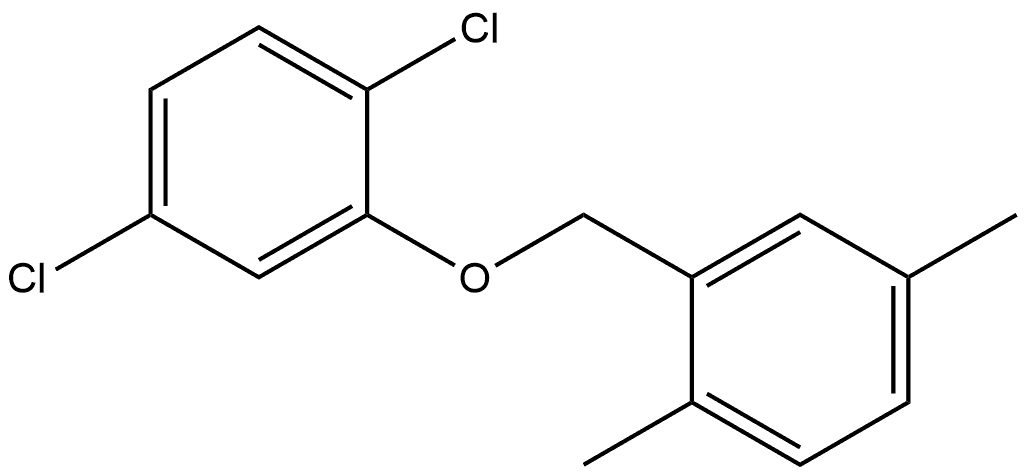 Benzene, 1,4-dichloro-2-[(2,5-dimethylphenyl)methoxy]- Structure