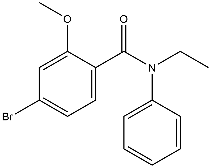 4-Bromo-N-ethyl-2-methoxy-N-phenylbenzamide Structure