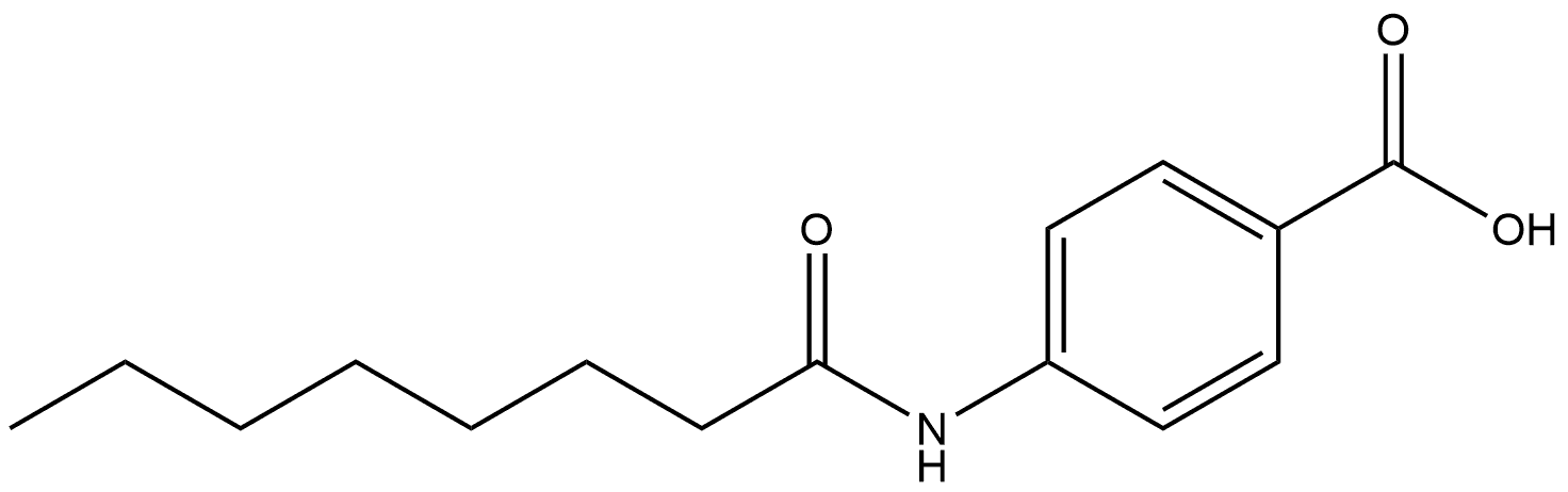 4-[(1-Oxooctyl)amino]benzoic acid Structure