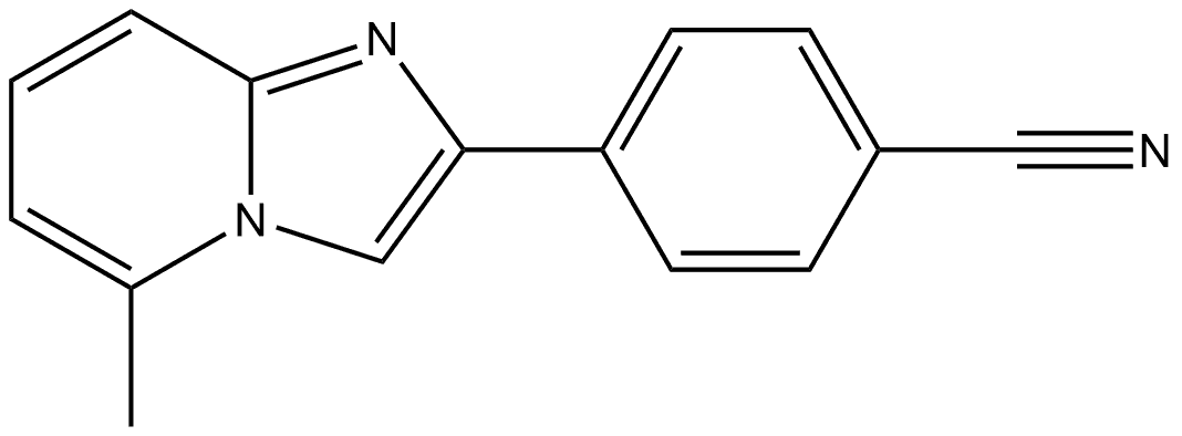 4-(5-Methylimidazo[1,2-a]pyridin-2-yl)benzonitrile Structure