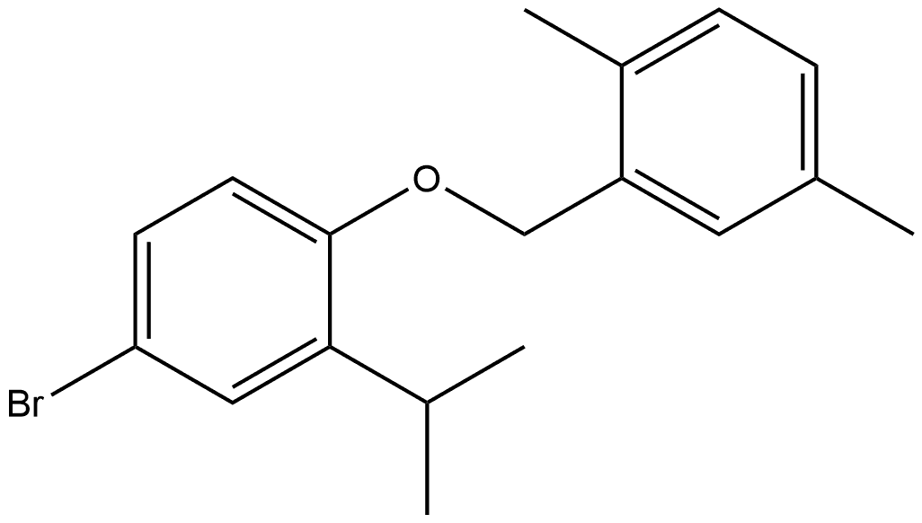 4-Bromo-1-[(2,5-dimethylphenyl)methoxy]-2-(1-methylethyl)benzene Structure