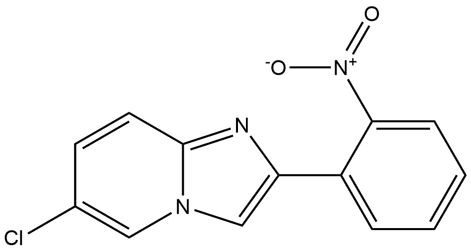 6-Chloro-2-(2-nitrophenyl)imidazo[1,2-a]pyridine Structure