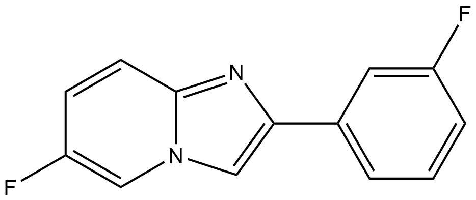 6-Fluoro-2-(3-fluorophenyl)imidazo[1,2-a]pyridine Structure