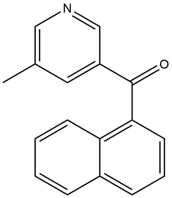 (5-Methyl-3-pyridinyl)-1-naphthalenylmethanone Structure