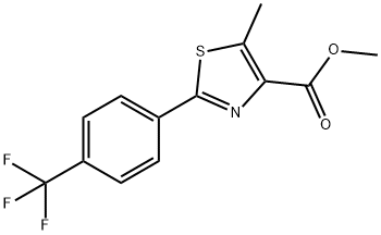 methyl 5-methyl-2-[4-(trifluoromethyl)phenyl]-1,3-thiazole-4-carboxylate Structure