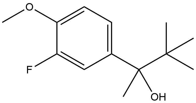 α-(1,1-Dimethylethyl)-3-fluoro-4-methoxy-α-methylbenzenemethanol Structure