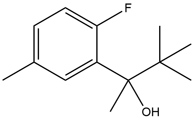 α-(1,1-Dimethylethyl)-2-fluoro-α,5-dimethylbenzenemethanol Structure