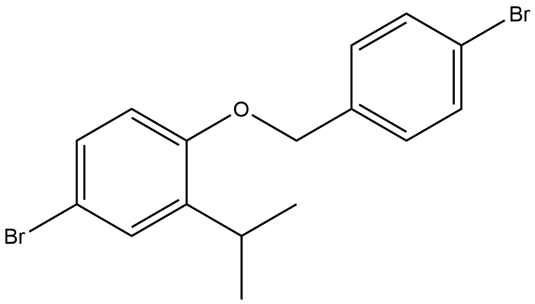 4-Bromo-1-[(4-bromophenyl)methoxy]-2-(1-methylethyl)benzene Structure