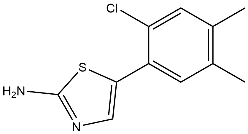 5-(2-Chloro-4,5-dimethylphenyl)thiazol-2-amine Structure