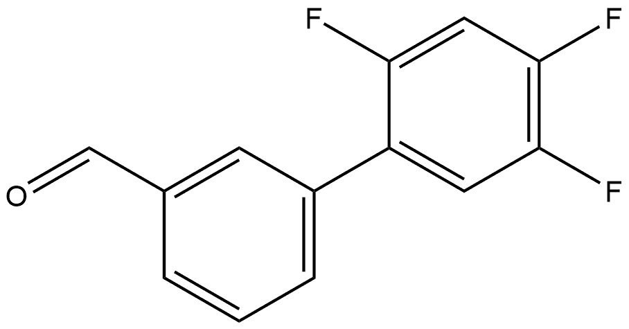 2',4',5'-Trifluoro[1,1'-biphenyl]-3-carboxaldehyde Structure