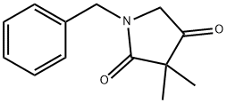 2,4-Pyrrolidinedione, 3,3-dimethyl-1-(phenylmethyl)- Structure