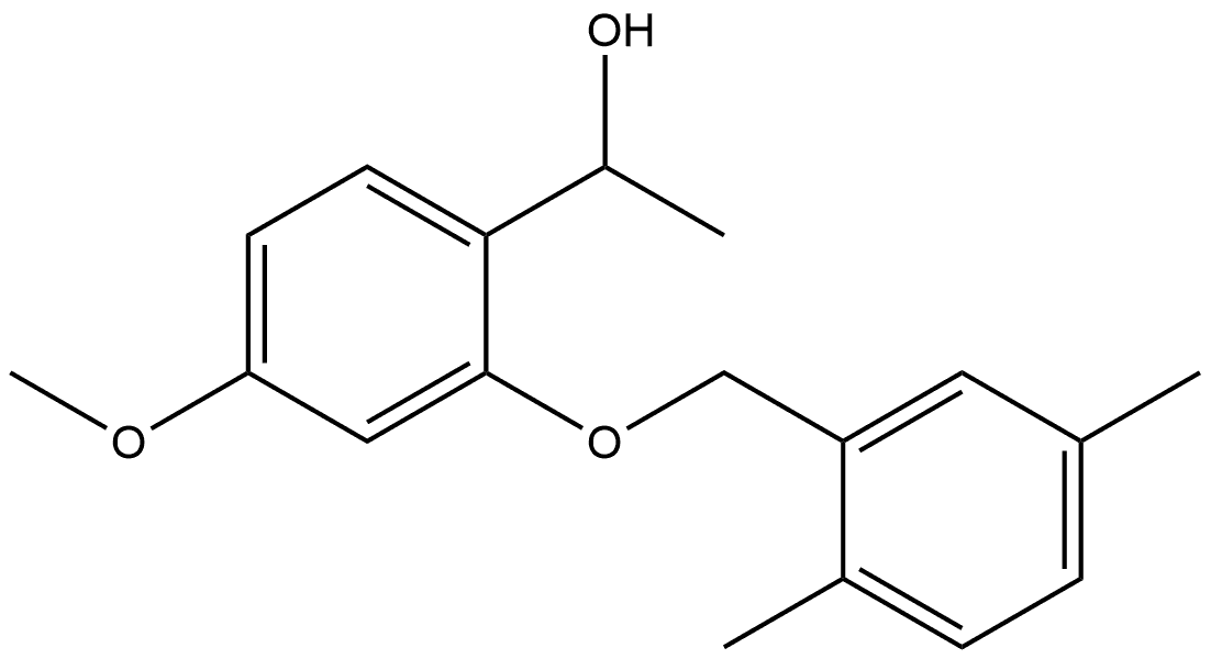 2-[(2,5-Dimethylphenyl)methoxy]-4-methoxy-α-methylbenzenemethanol Structure