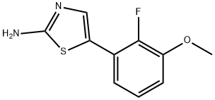 5-(2-Fluoro-3-methoxyphenyl)thiazol-2-amine 구조식 이미지