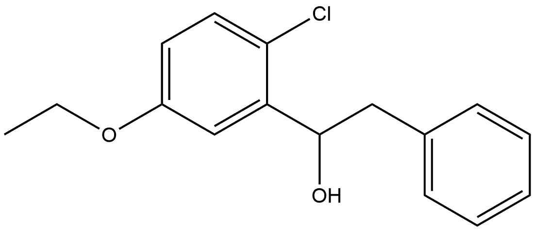 α-(2-Chloro-5-ethoxyphenyl)benzeneethanol Structure