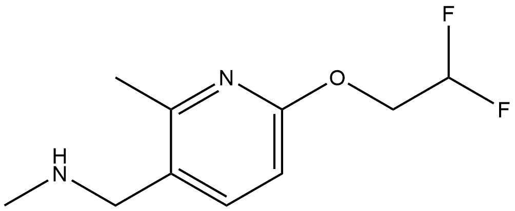 6-(2,2-Difluoroethoxy)-N,2-dimethyl-3-pyridinemethanamine Structure