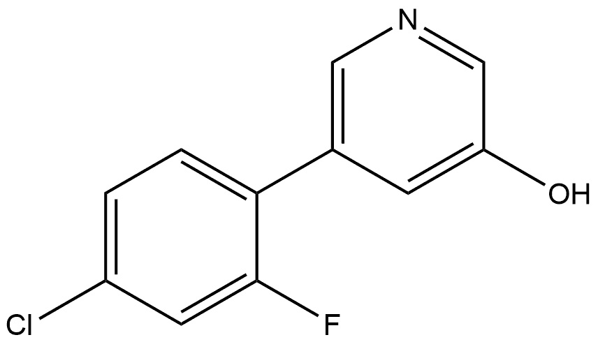 5-(4-Chloro-2-fluorophenyl)-3-pyridinol Structure