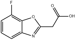 2-Benzoxazoleacetic acid, 7-fluoro- Structure