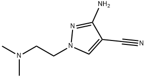 3-amino-1-[2-(dimethylamino)ethyl]-1H-pyrazole-4
-carbonitrile Structure