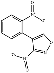 3-nitro-4-(2-nitrophenyl)isoxazole Structure