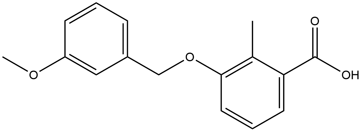 3-[(3-Methoxyphenyl)methoxy]-2-methylbenzoic acid Structure