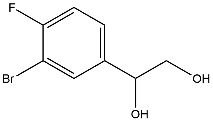 1-(3-Bromo-4-fluorophenyl)-1,2-ethanediol Structure