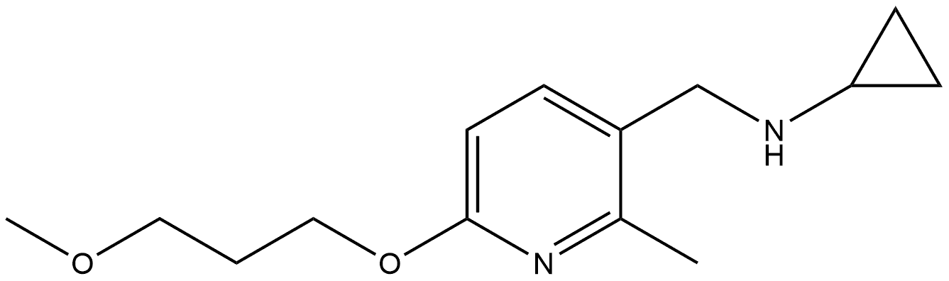 N-Cyclopropyl-6-(3-methoxypropoxy)-2-methyl-3-pyridinemethanamine Structure