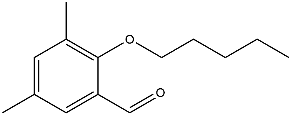 3,5-Dimethyl-2-(pentyloxy)benzaldehyde Structure