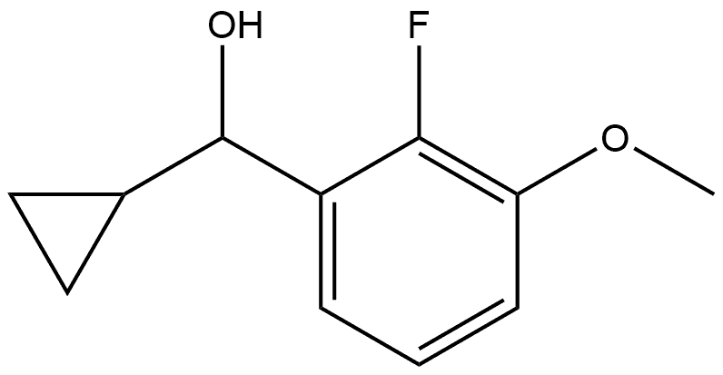 Benzenemethanol, α-cyclopropyl-2-fluoro-3-methoxy- Structure